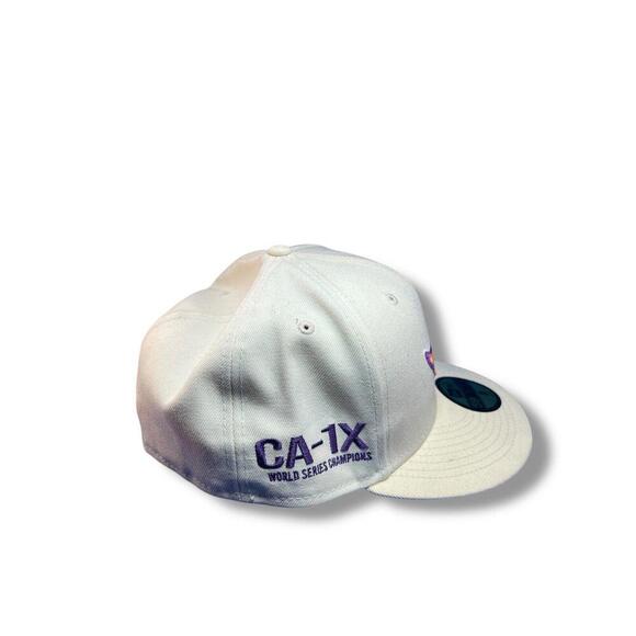 New Era 59FIFTY Los Angeles Angels Hat Size 8 Fitted Cap 2002 WS Champions  Cap - Picture 8 of 8